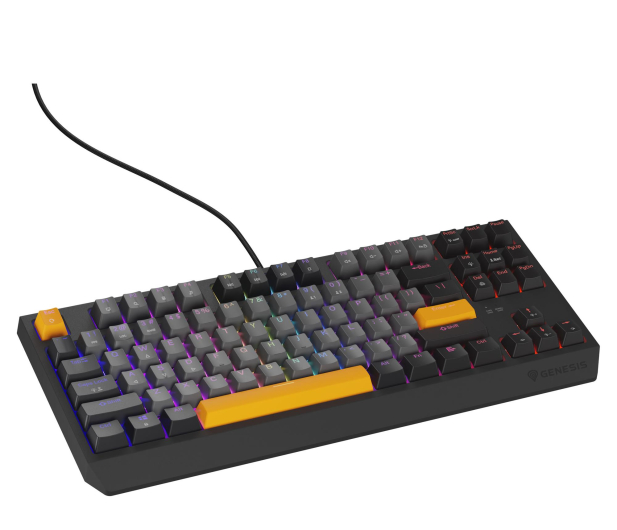 Genesis THOR 230 TKL ANCHOR GRAY NEGATIVE US RGB MECHANICZNA OUTEMU NKG-2082 - 1351039 - zdjęcie 2